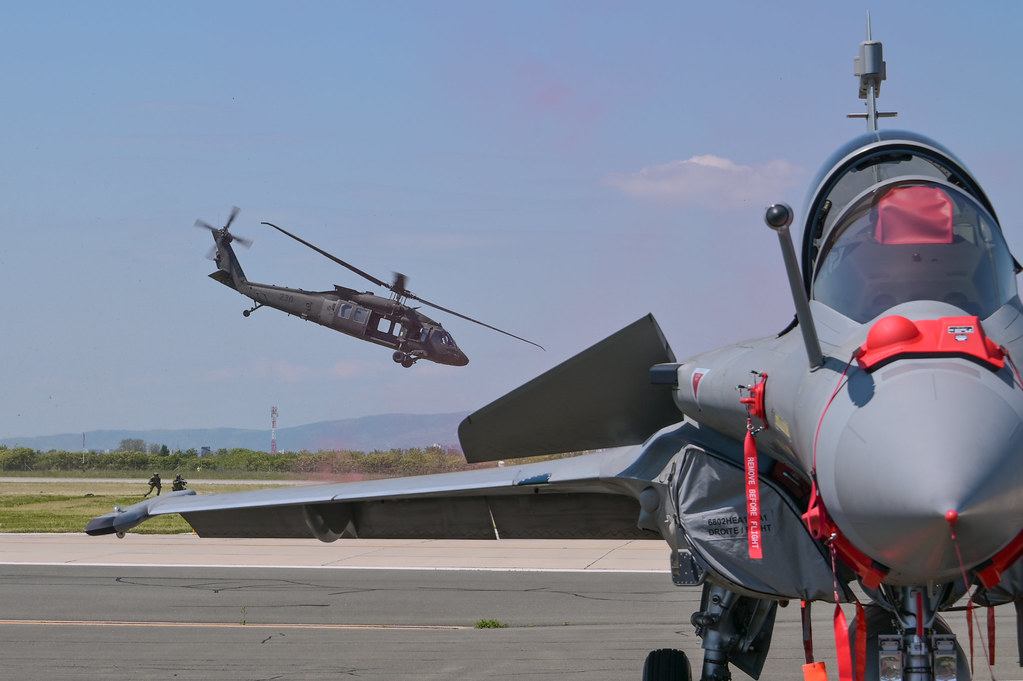 Croatian Air Force publicly showcased its complete squadron of 12 Rafale